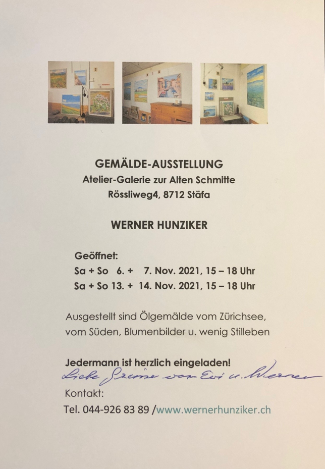 Werner Hunziker – Gemäldeausstellung